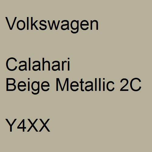 Volkswagen, Calahari Beige Metallic 2C, Y4XX.